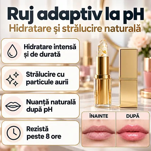 Ruj adaptiv la pH - culoare personalizata pentru buzele tale