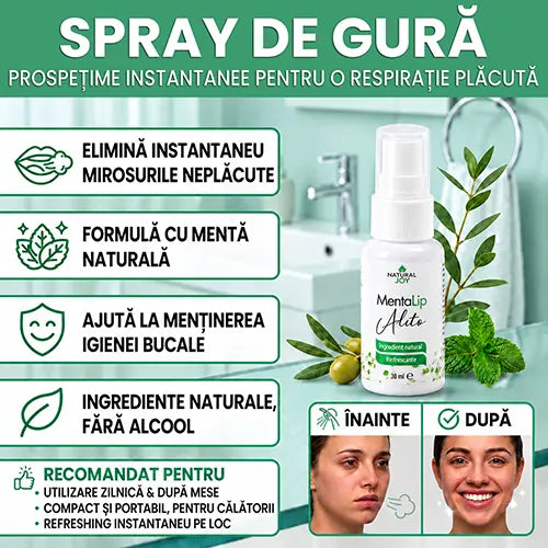 Spray de gura - prospetime instantanee pentru o respiratie placuta