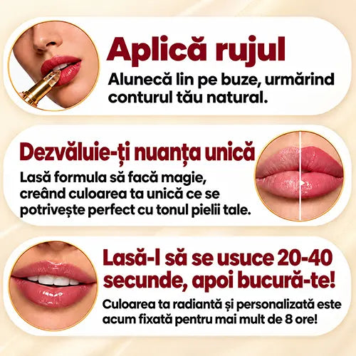 Ruj adaptiv la pH - culoare personalizata pentru buzele tale